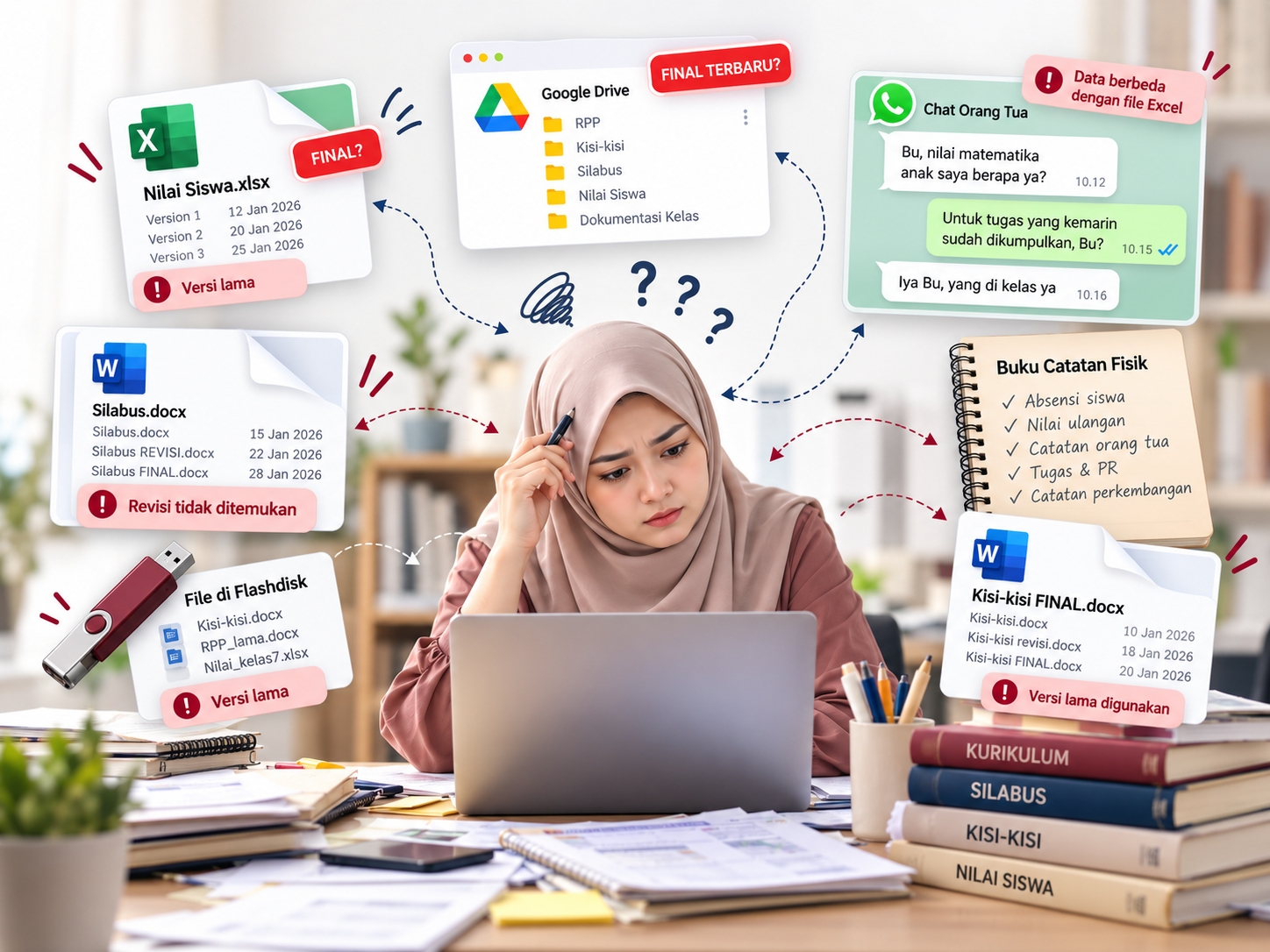 Visualisasi Masalah 01: Data Silo & File Tercecer